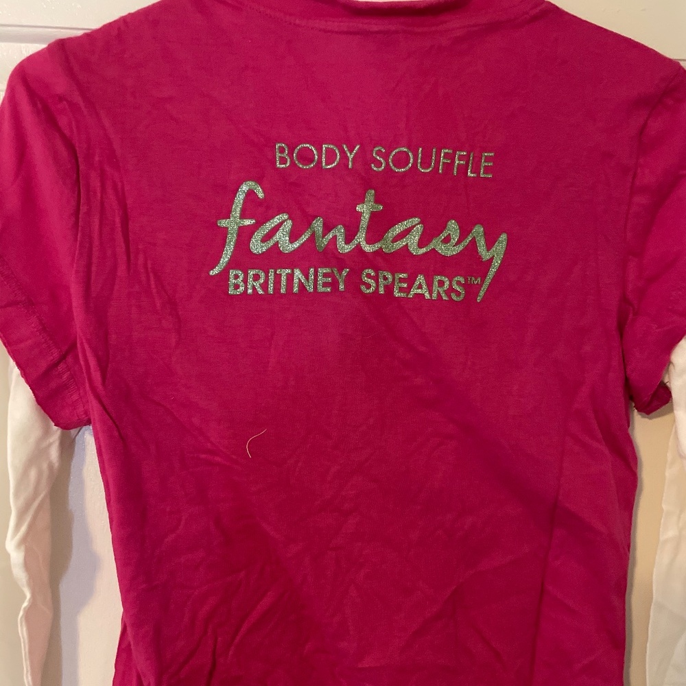 Britney Spears long sleeve Promo Fantasy soufflé  Shirt